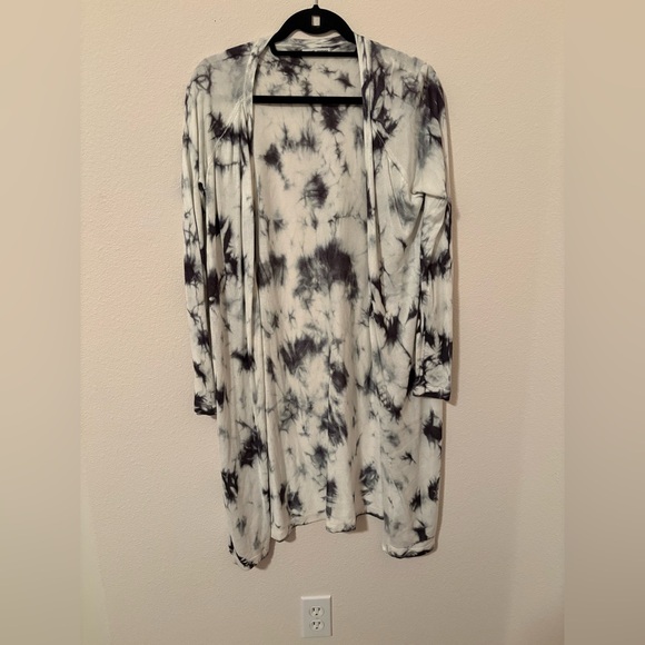 Sweet Romeo Sweaters - Sweet Romeo Tie-Dye Open Cardigan